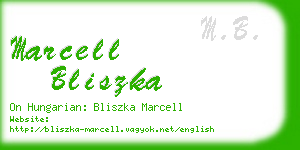 marcell bliszka business card